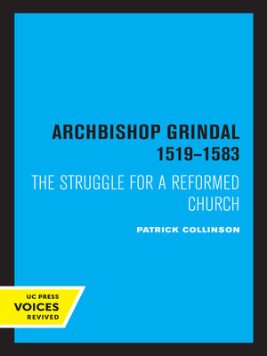 cover image of Archbishop Grindal, 1519-1583
